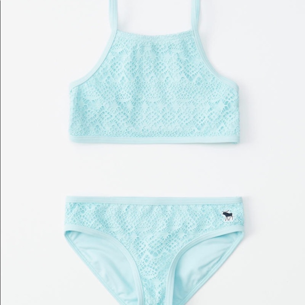 Abercrombie Kids Girls 2 piece Crochet Bikini
